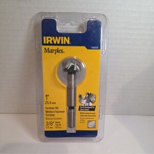 Irwin Round Shank 1" Carbon Steel Forstner Drill Bit Tool 1966900